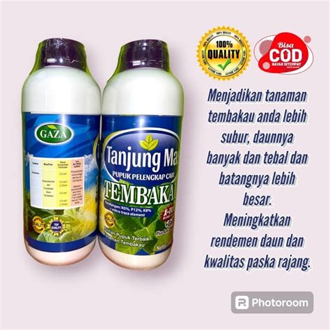 Jual Gaza Tanjung Mas Liter Nutrisi Tanaman Tembakau Agar Daun Lebih