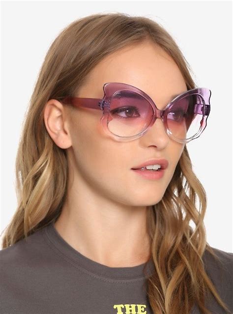 Pink And Purple Ombre Oversized Butterfly Sunglasses Butterfly Sunglasses Pink Purple Ombre