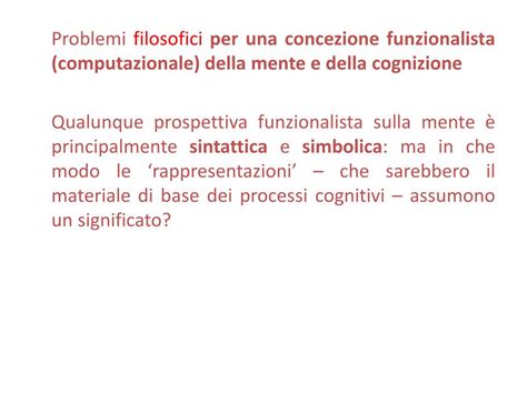 PPT Approccio Cognitivo Classico Della Prima Scienza Cognitiva