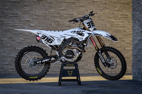 Dirt Bike Graphics Kit For Honda - CREED White – OMXGraphics