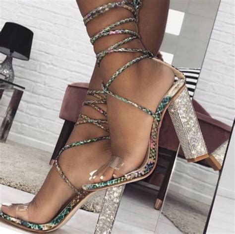 Cute Heels Sandals Heels Thick Heels Dream Shoes Crazy Shoes Me