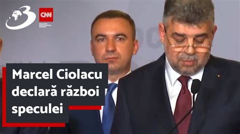 Marcel Ciolacu Declar R Zboi Speculei Nu I Vom Ierta Pe Cei Care