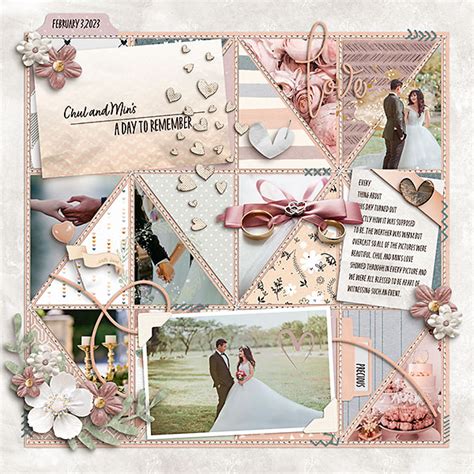 Digital Scrapbook Templates 02 Connection Keeping Layout By Kelly 01