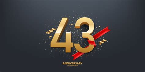 Th Year Anniversary Banner With Open Burst Gift Vector Image