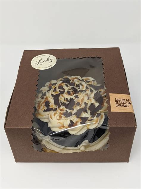 Chocolate Sea Salt Caramel 6″ Cake – Lucky Cupcakes