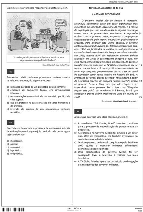 G1 Gabarito Da Fuvest 2016 é Divulgado Notícias Em Educação