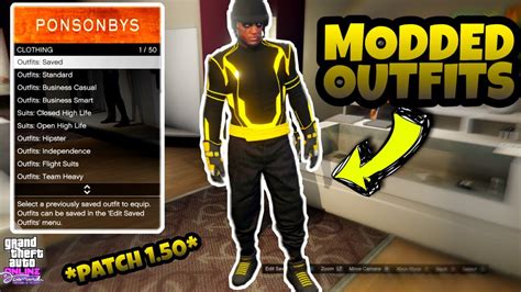 GTA 5 Online How To Get Yellow Tron Top Joggers Modded Outfit 1 50