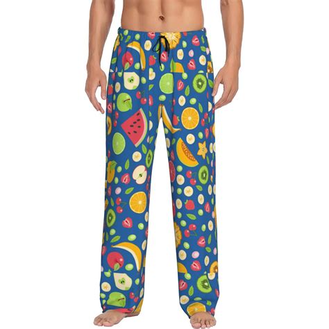 Fruit Background Mens Pajama Pants Soft Lounge Pajama Pants