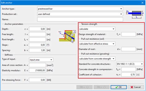 Anchor Types Sheeting Check Online Help Geo