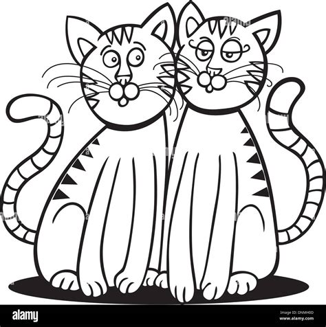 Cat Liking Stock Vector Images Alamy