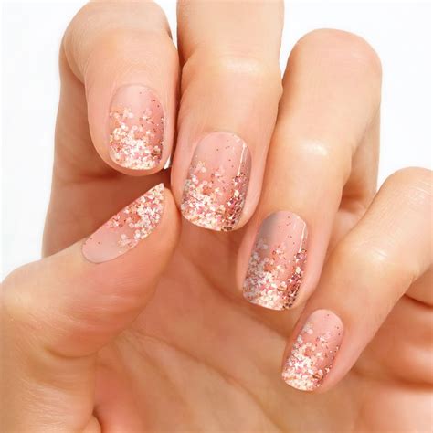 Coming Up Rose Gold Color Street Color Street Nails Nail Polish Rose Gold Nails