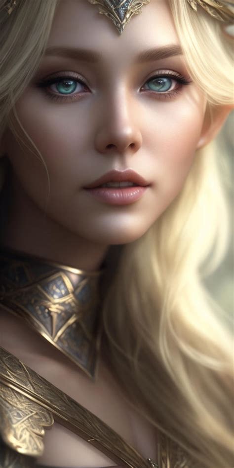 Blonde Hair Beatiful Elf Woman In 3 1 By Arrojado On Deviantart