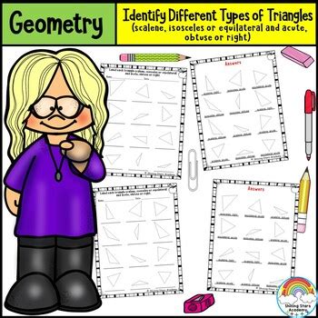 Different Types Of Triangles Scalene Isosceles Or Equilateral And