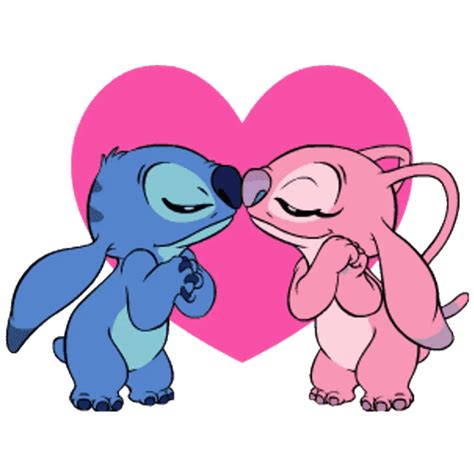 Stitch Y Novia Png Ilustrasi Kartun Kartun Wallpaper Lucu