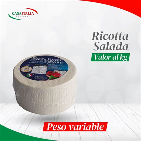 Ricotta Salada Casa Italia Gourmet Catálogo