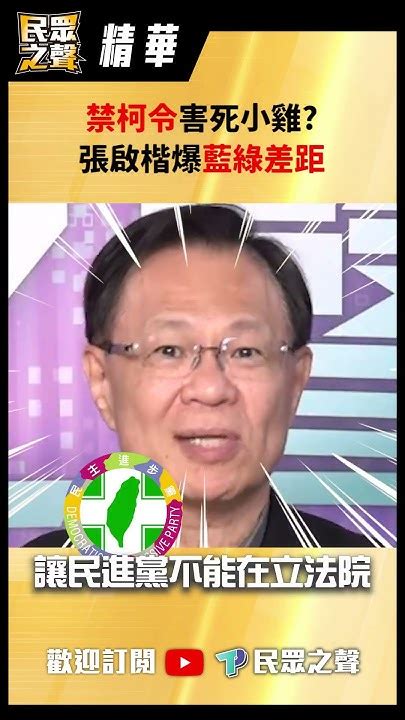 【踢批批開講精華版】禁柯令害死小雞 張啟楷爆藍綠差距 Youtube