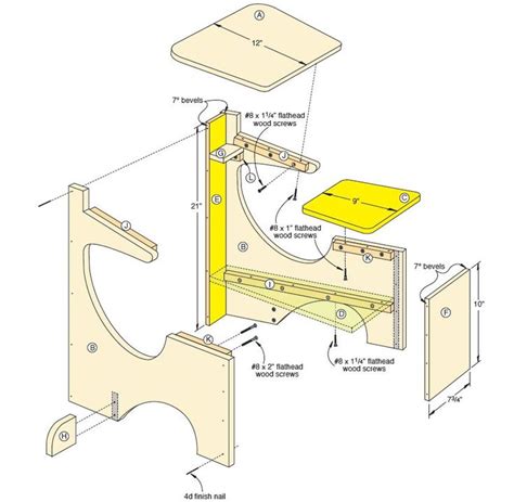 Childs Desk Plans Measured Drawing Diy Kids Desk Desk Plans Kids