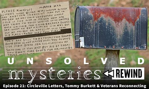 Unsolved Mysteries Rewind - EP21: Circleville Letters, Tommy Burkett's ...