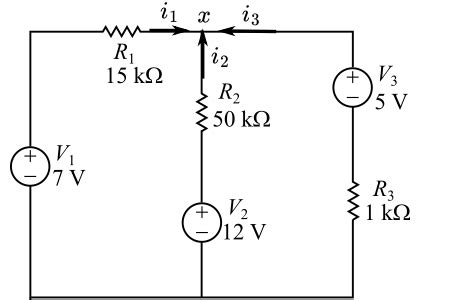 Using Kirchhoff S Voltage Loop And Current Node Laws Determine The