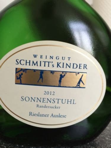 Schmitt S Kinder Sonnenstuh Rieslaner Auslese Vivino Us