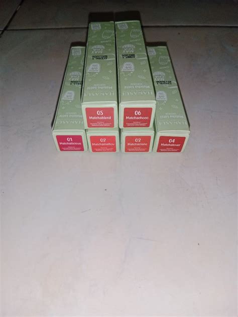 Hanasui Mattedorable Lip Cream Matcha Edition Kesehatan Kecantikan