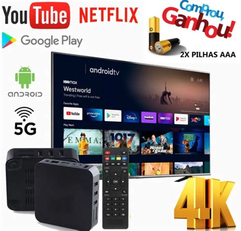 Conversor Tv Box 64gb Ram 512gb Pro 4k Android 11 Brinde