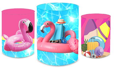 Kit Trio De Cilindros Barbie Piscina Loja Bibi Pain Is