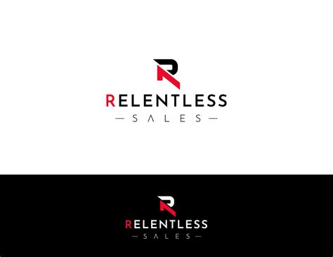 Bold Masculine Business To Business Sales Logo Design For Relentless