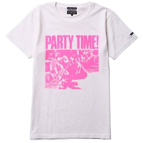 ROYAL PUSSY 30 OFF ロイヤルプッシーPARTY TIMEBASIC TEE半袖Tシャツ 白 ホワイト ピンク プリントT 川村カオリ ギフトラッピング無料
