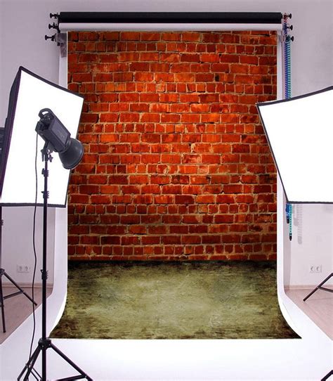 Hellodecor X Ft Photography Background Shabby Red Brick Wall Vintage