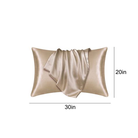 Silk Pillow Cases Lzobxe Satin Pillowcase For Hair And Skin Pillowcases Standard Size Set Of 2