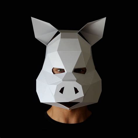 Pig Mask Papercraft Masks By Ntanos Crafted By You