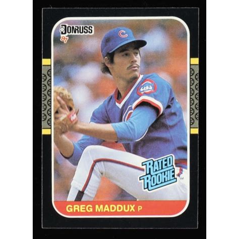 Greg Maddux 1987 Leaf Donruss 36 RR RC Pristine Auction