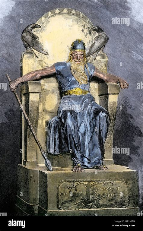 Odin supreme god in Norse mythology Stock Photo: 22165936 - Alamy