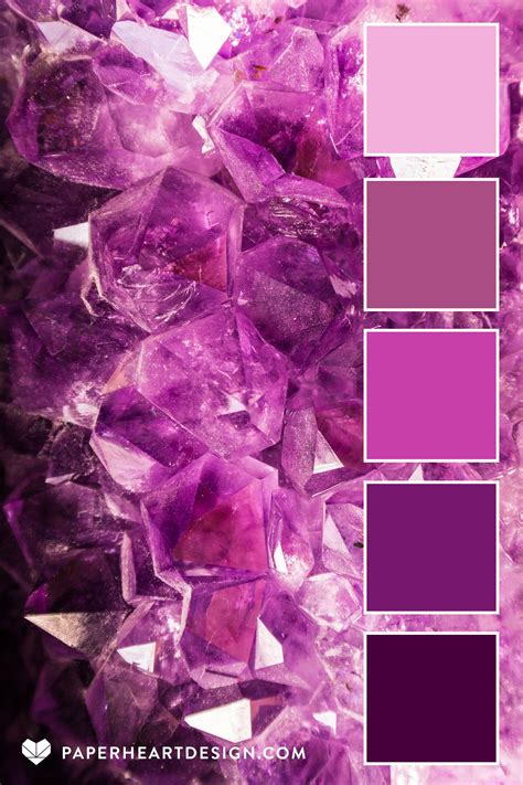 Purple Pink Crystal Geode Color Palette Purple Color Palettes Hex