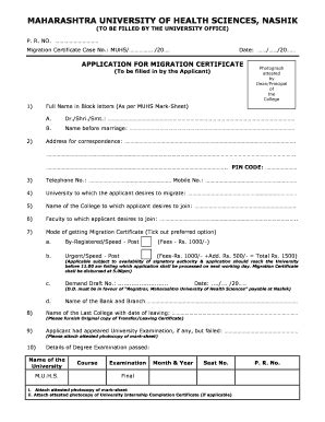 Muhs Migration Certificate Complete With Ease AirSlate SignNow