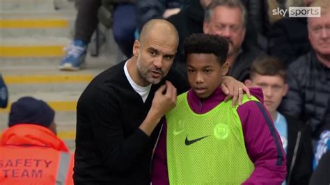 Ball Boy Micah Hamilton Given Advice By Pep Guardiola In 2017 Scores