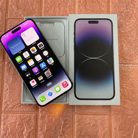 Iphone 14 Pro Max 256GB Fullset Mulus Bea Cukai Aman Telepon Seluler