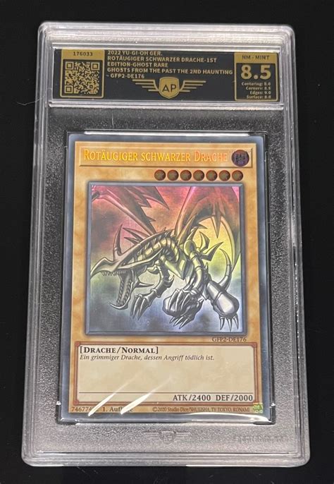 Konami Graded Card Yu Gi Oh Rot Ugiger Schwarzer Drache