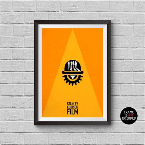 A Clockwork Orange Minimalist Poster Stanley Kubrick Alternative Movie