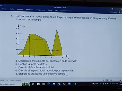 Una Part Cula Se Mueve Siguiendo La Trayectoria Que Se Representa En