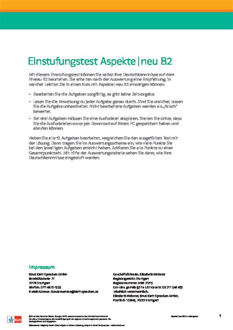 Einstufungstest Aspekte Neu B2 PDFCOFFEE