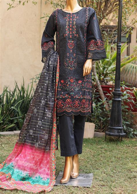 Bin Saeed Ready Made Embroidered Lawn Dress Db25114