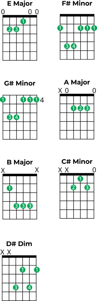 E Major Chord On Guitar