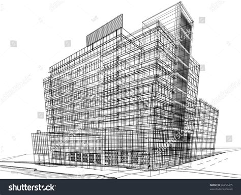 graphic image building construction stock illustration