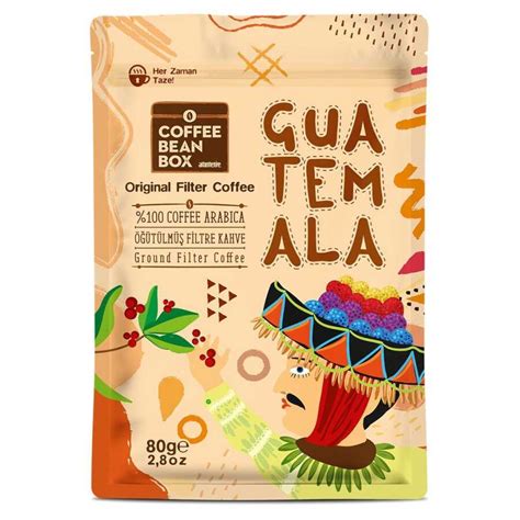 Guatemala Filtre Kahve 80 Gr Guatemala Kahveleri Coffee Bean Box