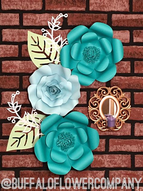 Paper flower wall decor | Paper flowers, Paper flower wall decor, Paper ...