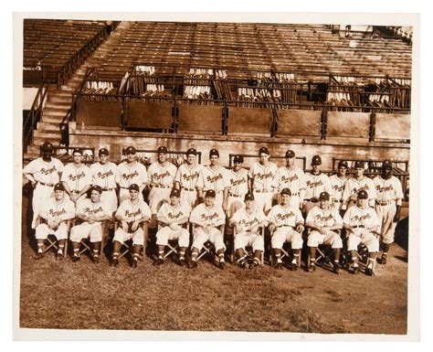 Hakes 1946 Montreal Royals Historic Team Photo With Jackie Robinson