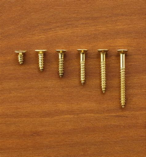 4 Flat Head Brass Screws Lee Valley Tools