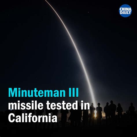 China Daily On Twitter The Us Air Force Launched An Unarmed Minuteman